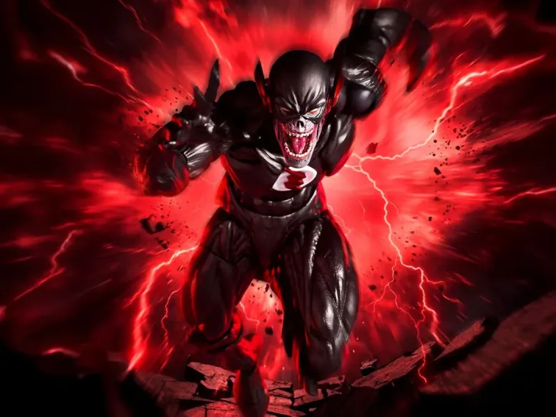 ***PRE ORDER*** Kaiyodo Amazing Yamaguchi Revoltech DC Comics Black Flash Action Figure ***PRE ORDER*** Kaiyodo Amazing Yamaguchi Revoltech DC Comics Black Flash Action Figure