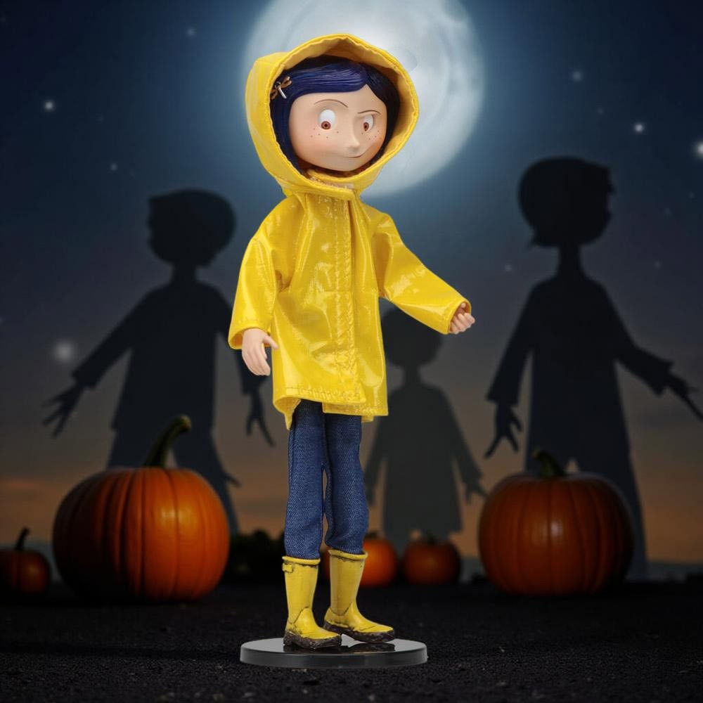 NECA Coraline Raincoat Bendy Fashion Doll NECA Coraline Raincoat Bendy Fashion Doll