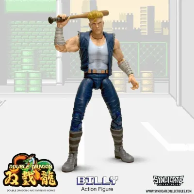 SYNDICATE COLLECTIBLES Double Dragon: Billy Lee 1/12 Scale Deluxe Action Figure SYNDICATE COLLECTIBLES Double Dragon: Billy Lee 1/12 Scale Deluxe Action Figure