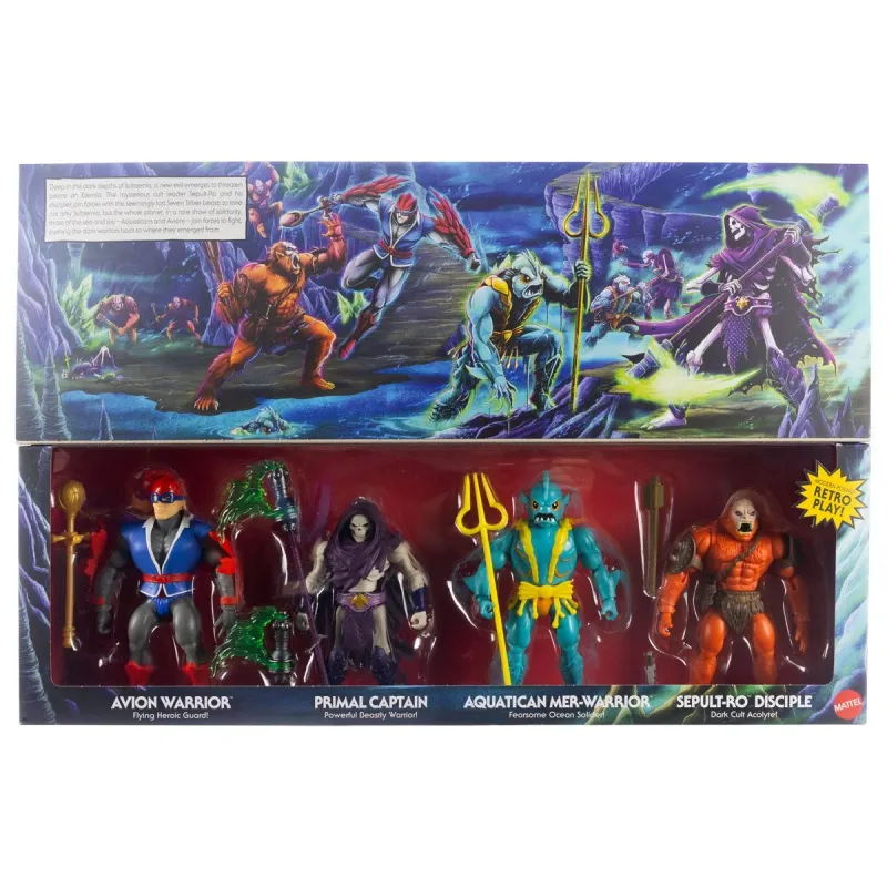 Masters of the Universe Origins Masters of the Universe Origins Battle for Subternia Action Figure 4-Pack Masters of the Universe Origins Masters of the Universe Origins Battle for Subternia Action Figure 4-Pack