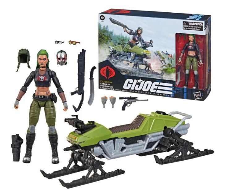G.I. Joe Classified Series #194 Zanya and Chameleon Action Figure and Vehicle set