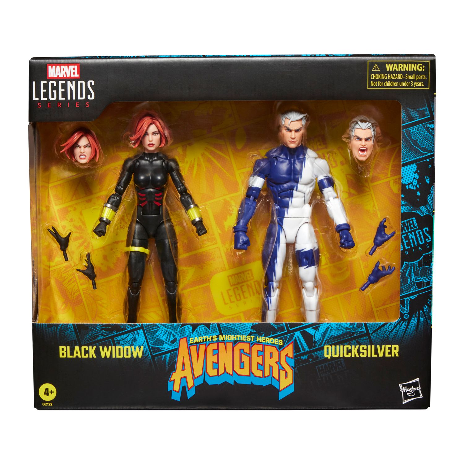 Marvel Legends 6" Avengers Black Widow and Quicksilver Action Figure 2 Pack (The Crossing)