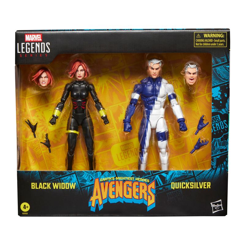 Marvel Legends 6" Avengers Black Widow and Quicksilver Action Figure 2 Pack (The Crossing)