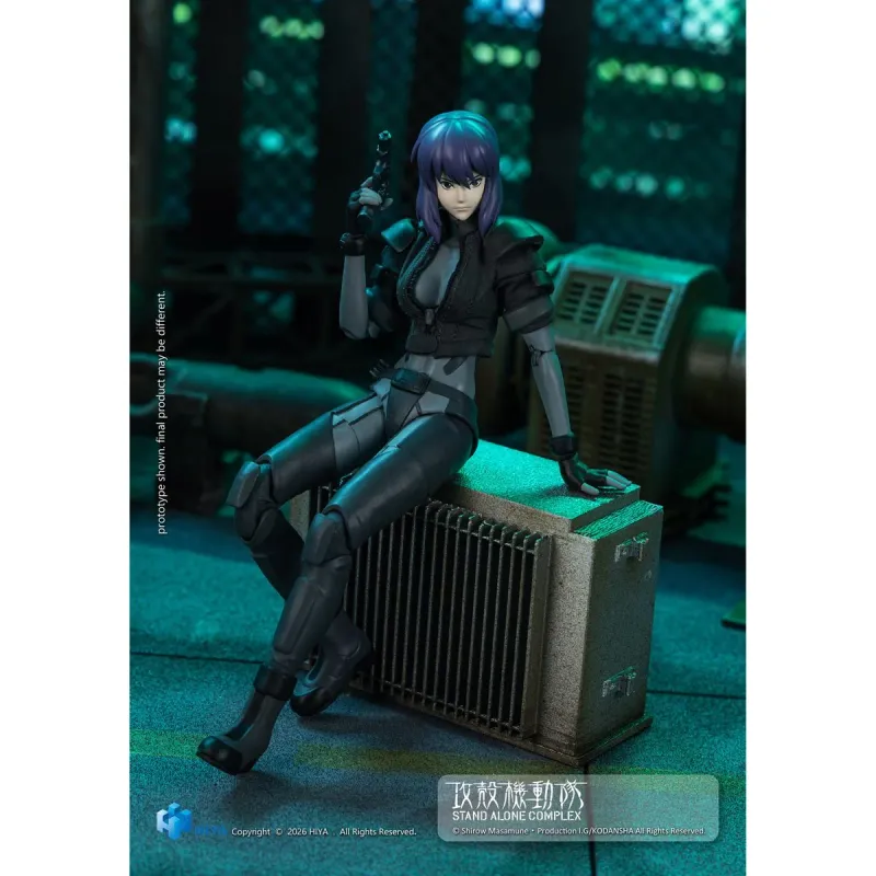 **PRE ORDER** HIYA Toys Ghost in the Shell: Stand Alone Complex 1:12 Scale Exquisite Super Series Motoko Kusanagi Combat Suit Action Figure