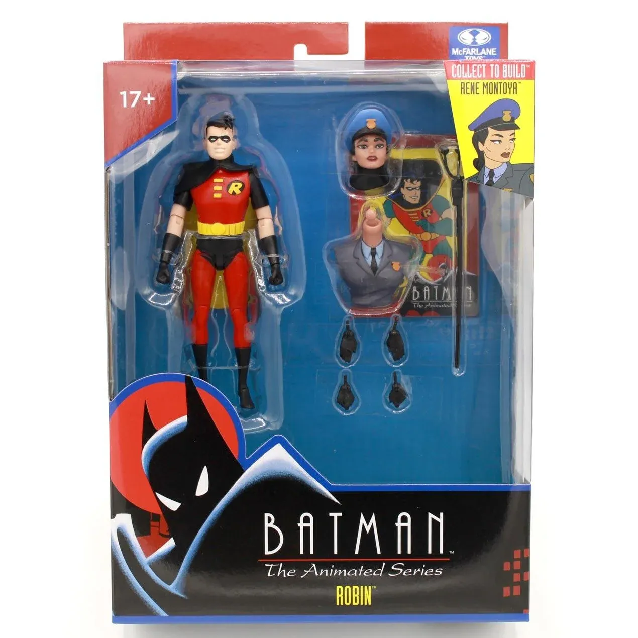 DC DIRECT COLLECTIBLES 6 DC DIRECT COLLECTIBLES 6" BATMAN THE ANIMATED SERIES WAVE Robin (Black & Red) ACTION FIGURE (BAF Rene Montoya)