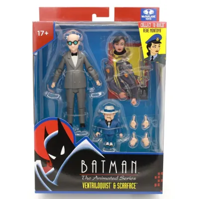 DC DIRECT COLLECTIBLES 6" BATMAN THE ANIMATED SERIES WAVE Ventriloquist & Scarface ACTION FIGURE (BAF Rene Montoya)