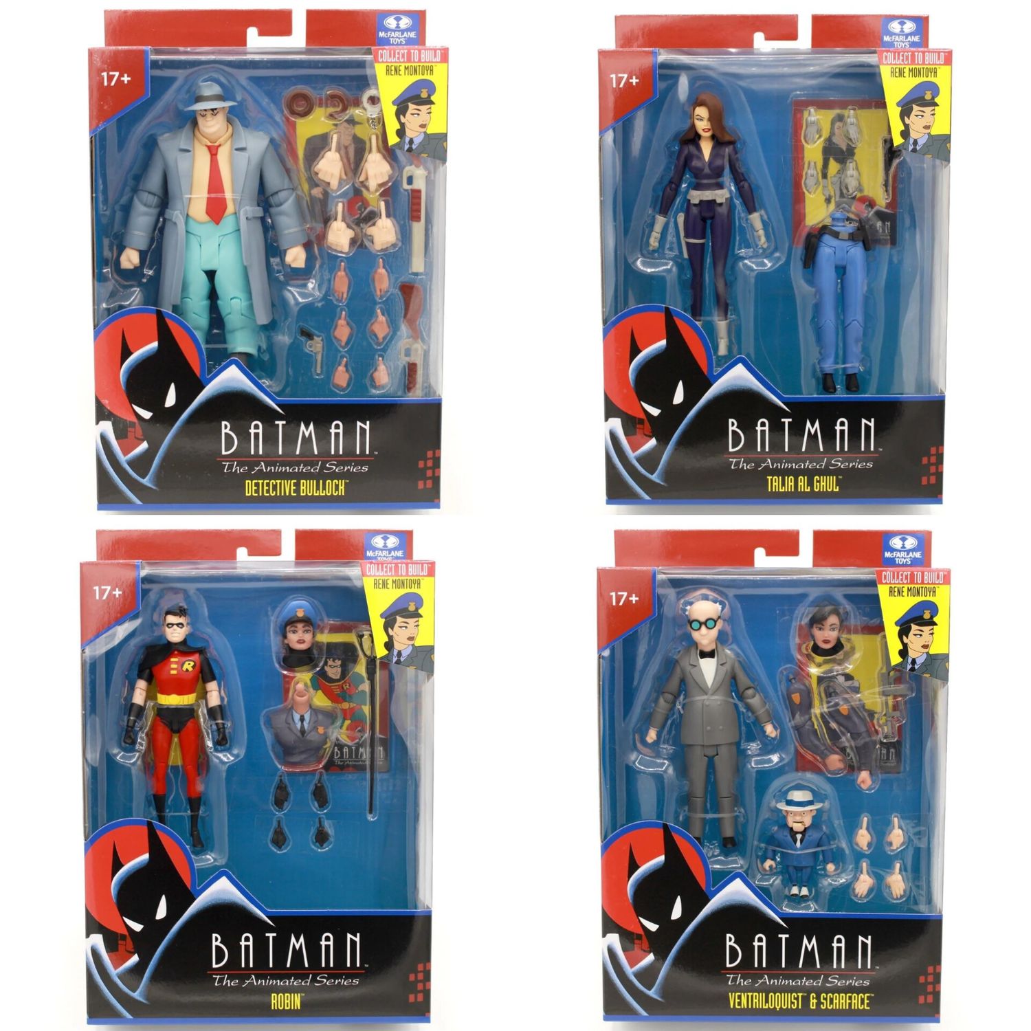 DC DIRECT COLLECTIBLES 6 DC DIRECT COLLECTIBLES 6" BATMAN THE ANIMATED SERIES WAVE of Four Action Figures (BAF Rene Montoya)
