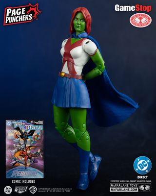 MCFARLANE TOYS DC 7IN DIRECT FIGURE WITH COMIC - WV12 - Teen Titan #41 MISS MARTIAN