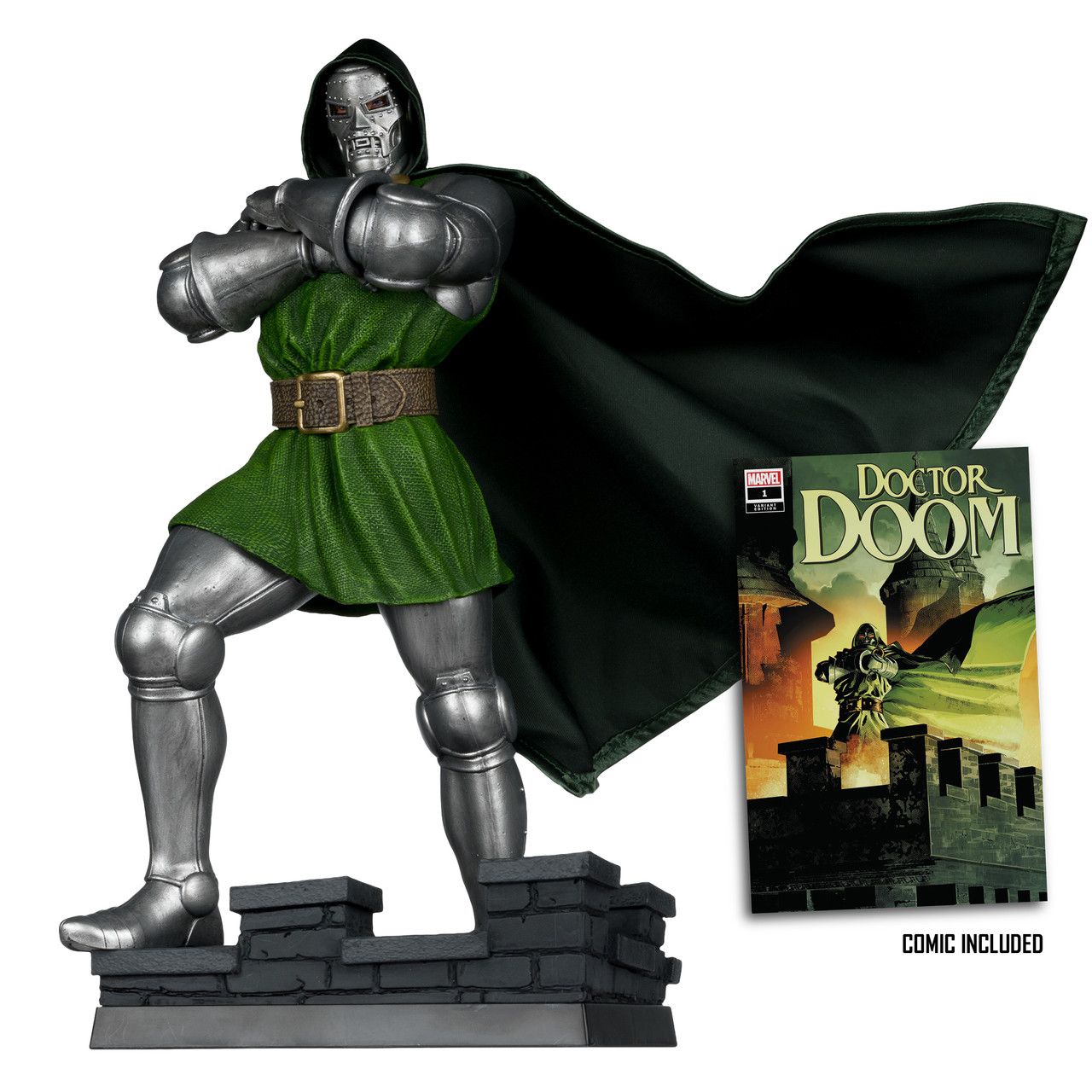 McFarlane MARVEL 1:6th Scale Collectible with Comic (Doctor Doom #1) - Doctor Doom with Scene McFarlane MARVEL 1:6th Scale Collectible with Comic (Doctor Doom #1) - Doctor Doom with Scene