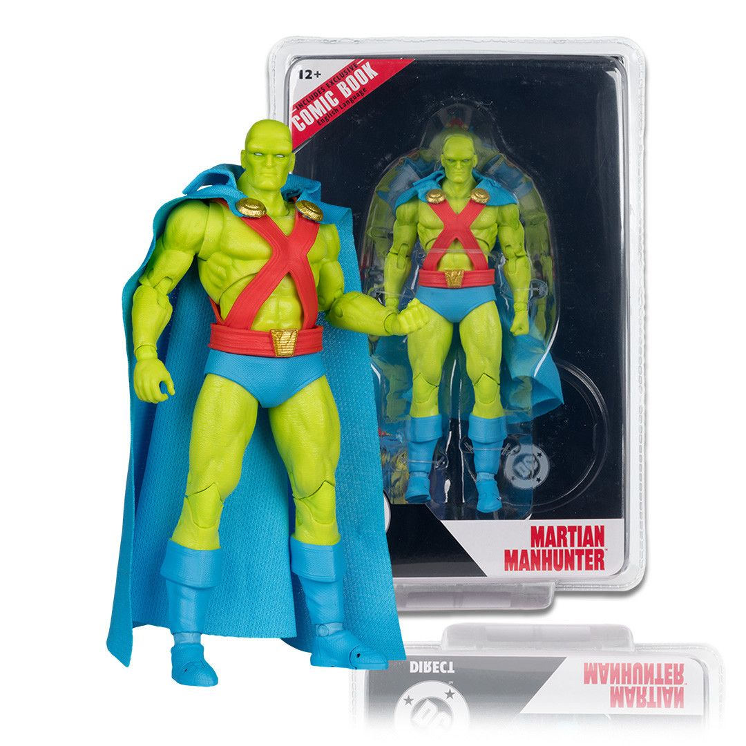 MCFARLANE TOYS DC 7IN DIRECT FIGURE WITH COMIC - WV12 - Justice League #74 MARTIAN MANHUNTER MCFARLANE TOYS DC 7IN DIRECT FIGURE WITH COMIC - WV12 - Justice League #74 MARTIAN MANHUNTER