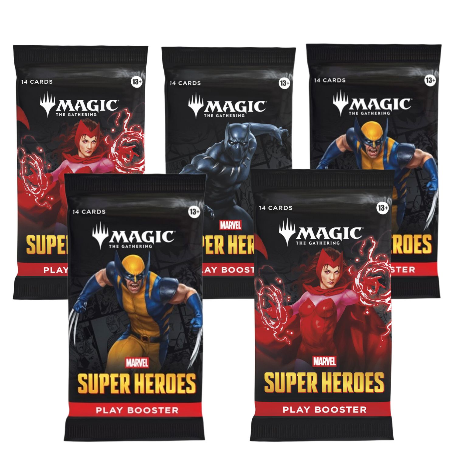 Magic the Gathering: Marvel's Super Heroes Play 5X Play Booster Packs