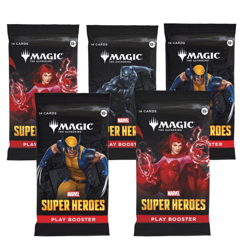 Magic the Gathering: Marvel's Super Heroes Play 5X Play Booster Packs