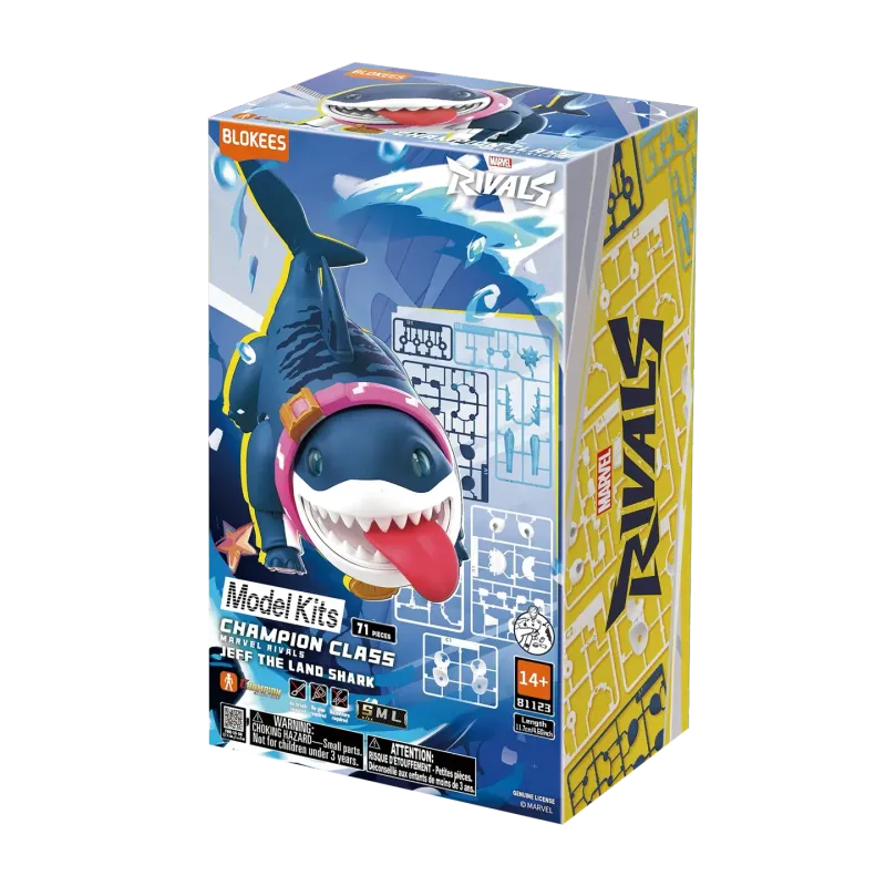 ** PRE-ORDER** Blokees Marvel Rivals Jeff The Land Shark Champion Class CC12 Model Kit