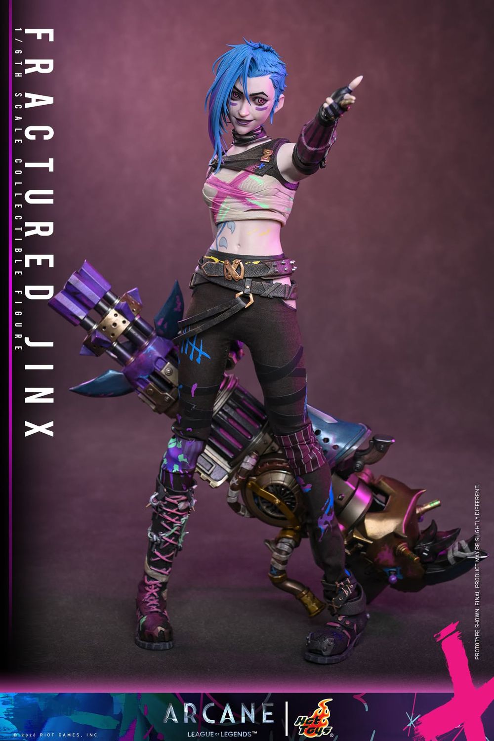 ***PRE ORDER*** Hot Toys Arcane (League of Legends) Fractured Jinx 1/6th Scale Collectible Figure ***PRE ORDER*** Hot Toys Arcane (League of Legends) Fractured Jinx 1/6th Scale Collectible Figure