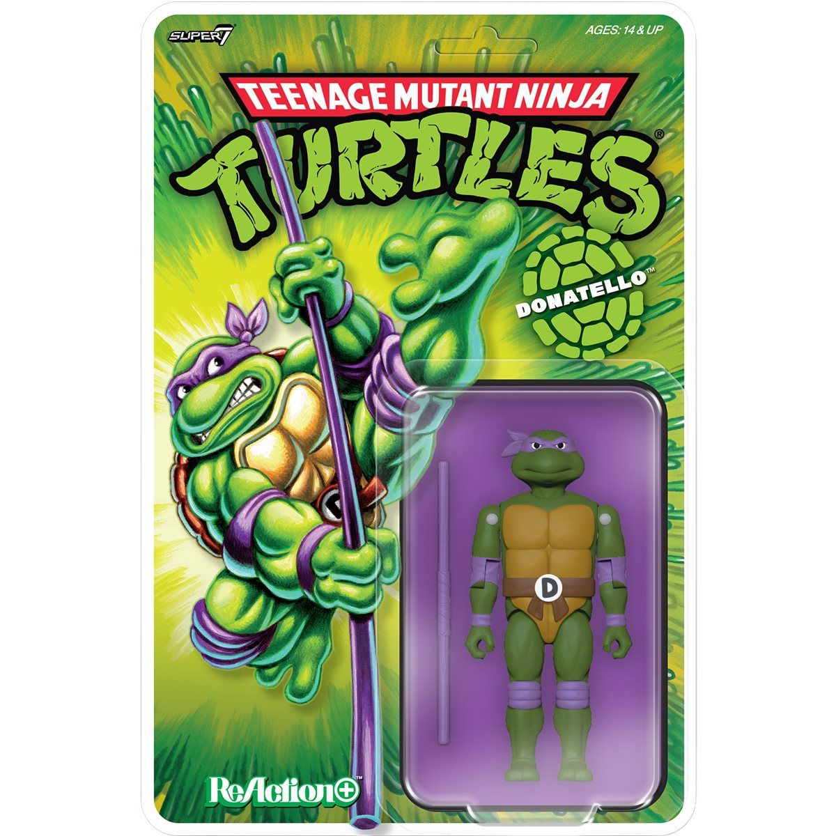 Super7 Teenage Mutant Ninja Turtles ReAction+ Wave 1 Donatello