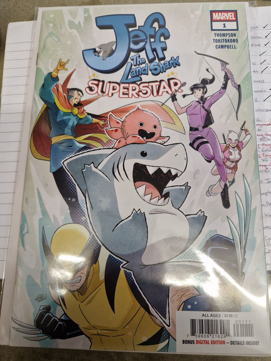 JEFF THE LAND SHARK SUPERSTAR #1 CVR A GURIHIRU MARVEL COMICS (8th July 2026) JEFF THE LAND SHARK SUPERSTAR #1 CVR A GURIHIRU MARVEL COMICS (8th July 2026)