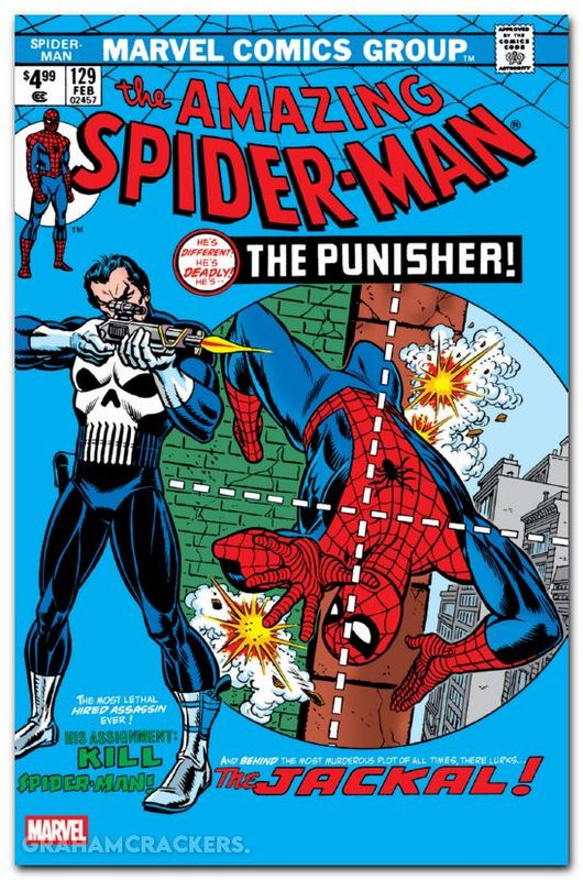 AMAZING SPIDER-MAN #129 FACSIMILE CVR B KANE BLUE FOIL (NET) MARVEL COMICS (8th July 2026) AMAZING SPIDER-MAN #129 FACSIMILE CVR B KANE BLUE FOIL (NET) MARVEL COMICS (8th July 2026)