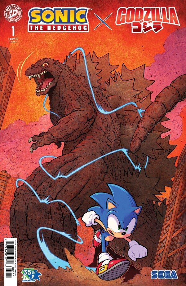 SONIC X GODZILLA #1 CVR A JACK LAWRENCE IDW COMICS (15th July 2026) SONIC X GODZILLA #1 CVR A JACK LAWRENCE IDW COMICS (15th July 2026)