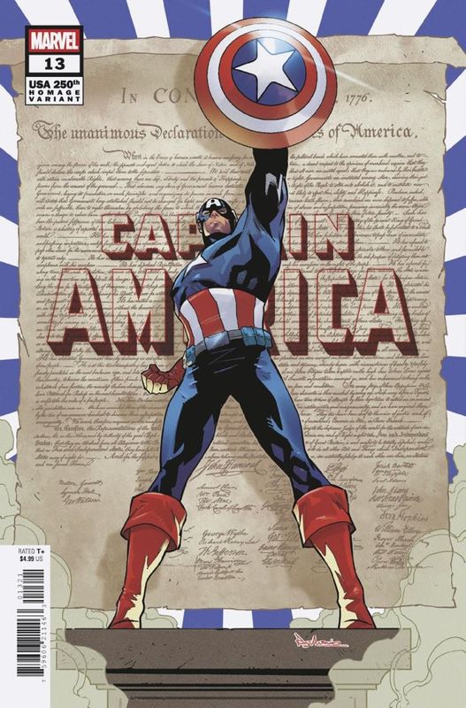 CAPTAIN AMERICA #13 CVR B 250TH HOMAGE ROGE ANTONIO VAR MARVEL COMICS (15th July 2026) CAPTAIN AMERICA #13 CVR B 250TH HOMAGE ROGE ANTONIO VAR MARVEL COMICS (15th July 2026)