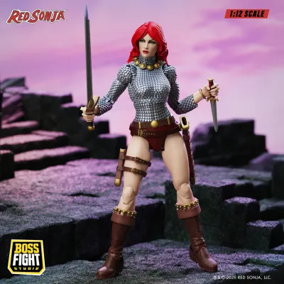 **PRE-ORDER** BOSS FIGHT STUDIO 1/12 Scale (Epic H.A.C.K.S.) Red Sonja: Immortal Red Sonja Action Figure