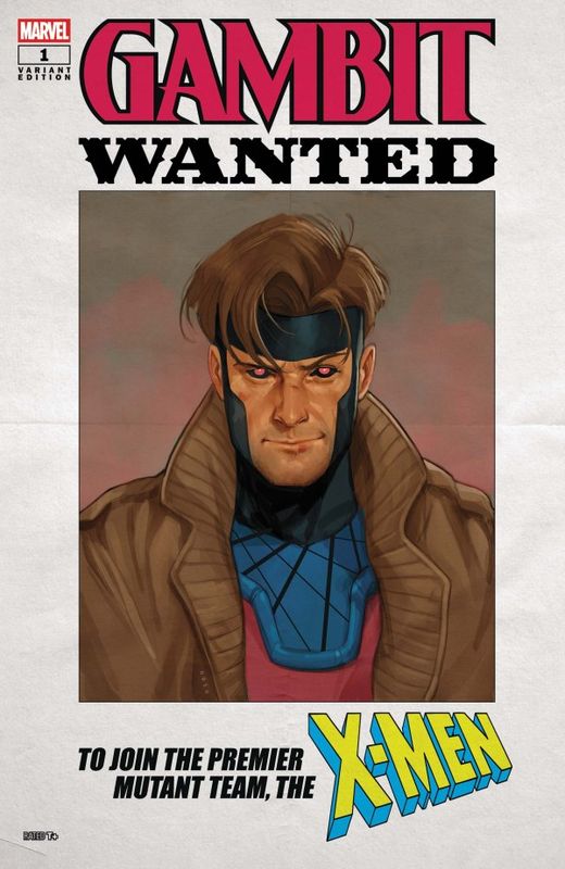 GAMBIT WANTED #1 CVR E PHIL NOTO WANTED VAR A MARVEL COMICS (22nd July 2026)