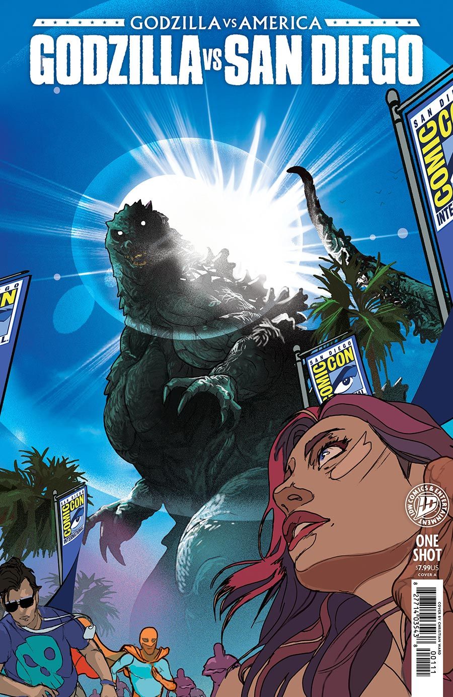 GODZILLA VS AMERICA SAN DIEGO CVR A CHRISTIAN WARD IDW COMICS (22nd July 2026)