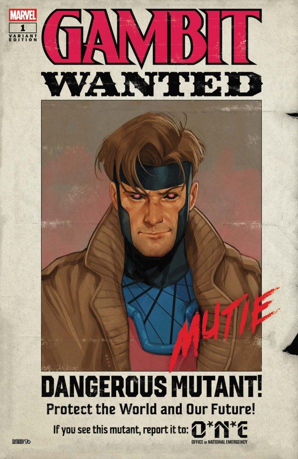 GAMBIT WANTED #1 CVR F PHIL NOTO WANTED VAR B MARVEL COMICS (22nd July 2026) GAMBIT WANTED #1 CVR F PHIL NOTO WANTED VAR B MARVEL COMICS (22nd July 2026)