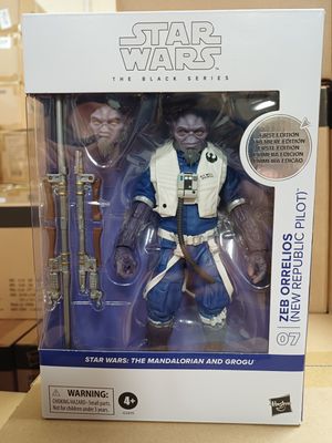 Star Wars The Black Series 6 Inch - Star Wars: The Mandalorian & Grogu Deluxe Garazeb “Zeb” Orrelios Action Figure First Edition Star Wars The Black Series 6 Inch - Star Wars: The Mandalorian & Grogu Deluxe Garazeb “Zeb” Orrelios Action Figure First Edition