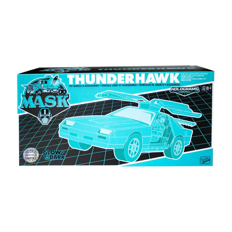 **PRE ORDER** The Loyal Subjects MASK SDCC 2026 Exclusive Thunderhawk Transforming Vehicle with Action Figure (M.A.S.K) (Hologram Edition)