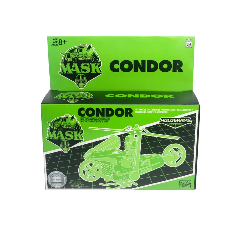 **PRE ORDER** The Loyal Subjects MASK SDCC 2026 Exclusive Condor Transforming Vehicle with Action Figure (M.A.S.K) (Hologram Edition)