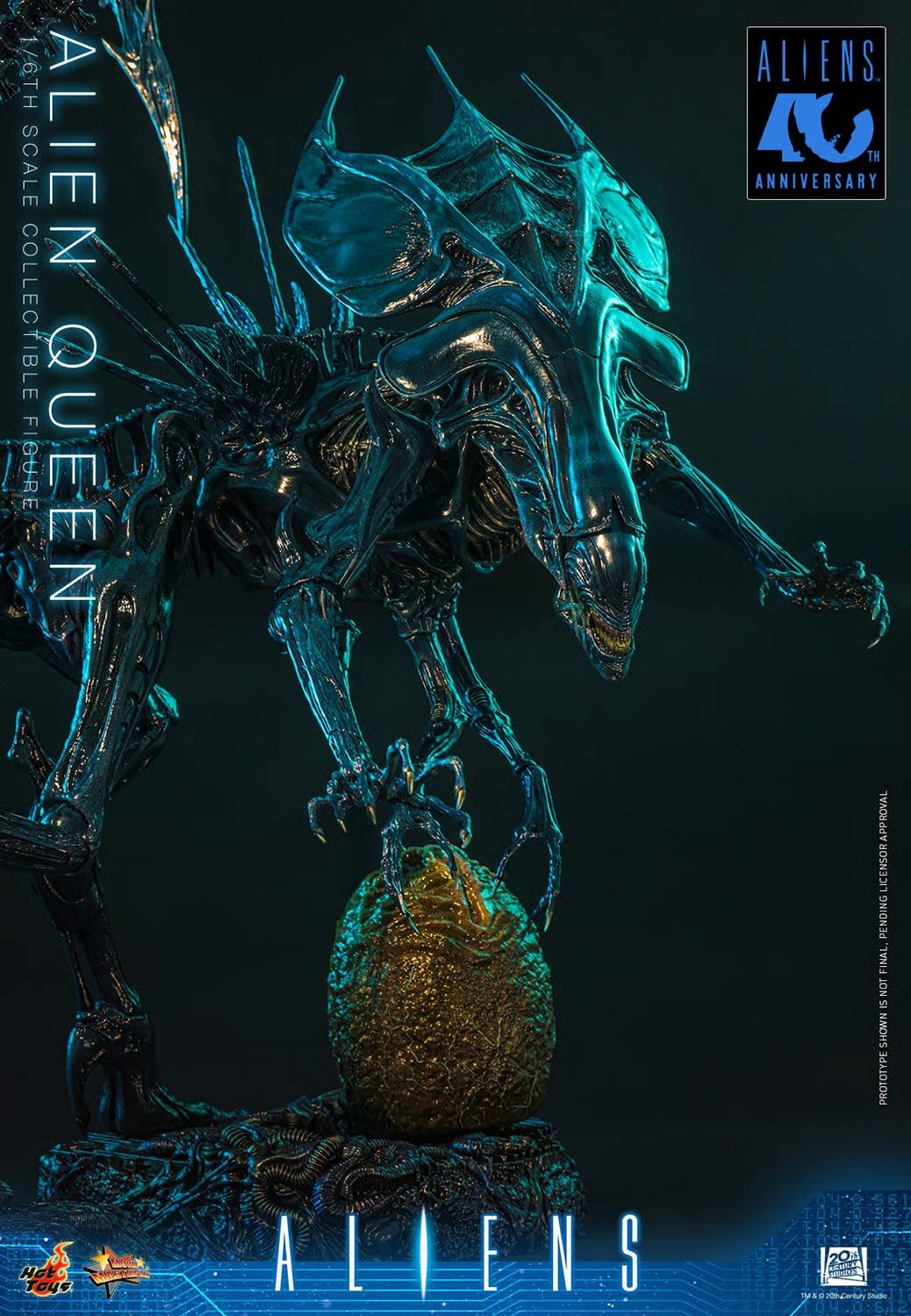***PRE ORDER*** Hot Toys 1/6th Scale Aliens 40th Anniversary - Alien Queen Figure ***PRE ORDER*** Hot Toys 1/6th Scale Aliens 40th Anniversary - Alien Queen Figure