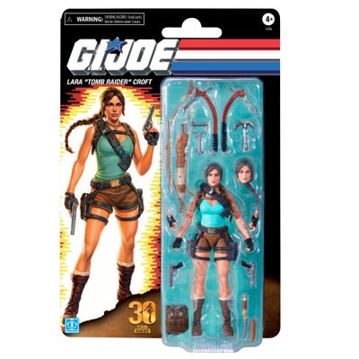 ***PRE ORDER*** G.I. Joe Classified Series 6 Inch Retro Card back Collaborative Lara Croft Tomb Raider Action Figure 