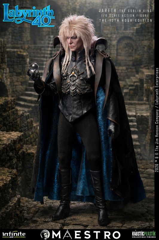 ***PRE ORDER*** Infinite S&C Labyrinth 40th Anniversary 1/6 - 13th Hour edition Jareth the Goblin King action figure