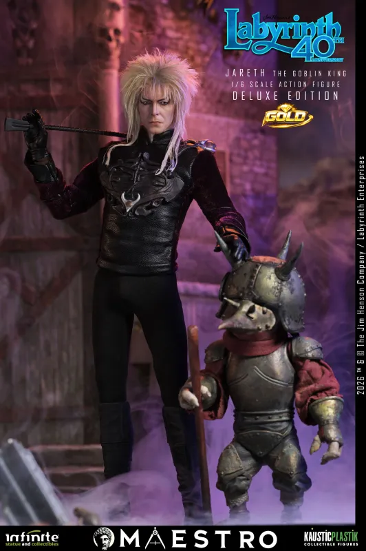 ***PRE ORDER*** Infinite S&C Labyrinth 40th Anniversary 1/6 deluxe Gold edition Jareth the Goblin King action figure