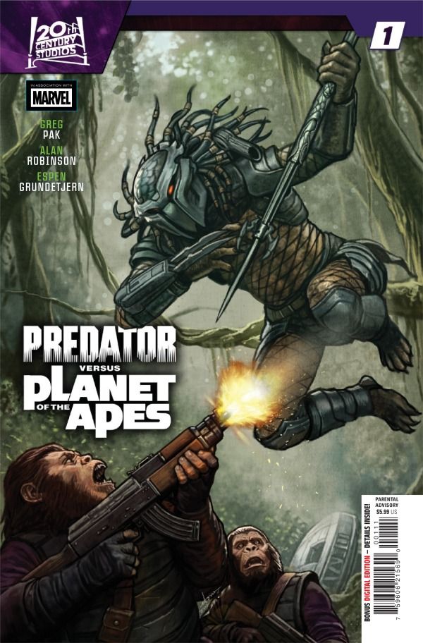 PREDATOR VS THE PLANET APES #1 CVR A STONEHOUSE MARVEL COMICS (29th July 2026) PREDATOR VS THE PLANET APES #1 CVR A STONEHOUSE MARVEL COMICS (29th July 2026)