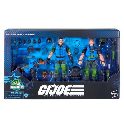 ***PRE ORDER*** G.I. Joe Classified Series #220, Mad Marauders Footloose, Mutt, & Junkyard Action Figures and Dog ***PRE ORDER*** G.I. Joe Classified Series #220, Mad Marauders Footloose, Mutt, & Junkyard Action Figures and Dog