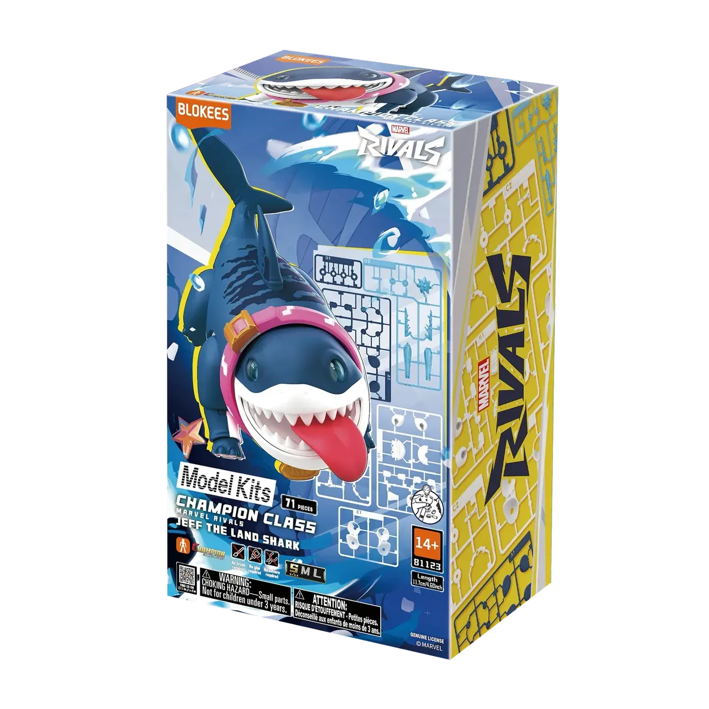 Blokees Marvel Rivals Jeff The Land Shark Champion Class CC12 Model Kit Blokees Marvel Rivals Jeff The Land Shark Champion Class CC12 Model Kit
