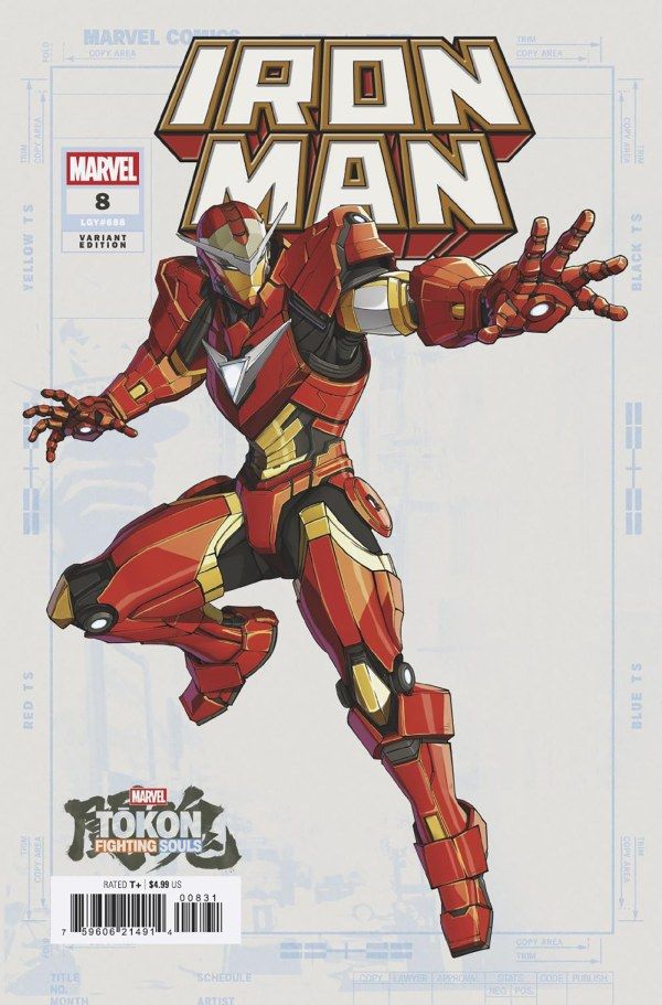 IRON MAN #8 CVR C MARVEL TOKON FIGHTING SOULS VAR MARVEL COMICS (5th August 2026) IRON MAN #8 CVR C MARVEL TOKON FIGHTING SOULS VAR MARVEL COMICS (5th August 2026)