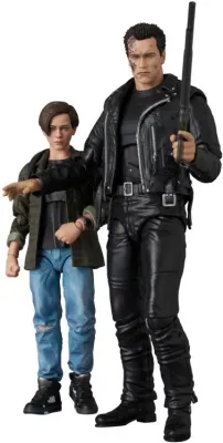 Medicom MAFEX No. 280 Terminator 2: Judgement Day T 800 (T2 Ver.) and John Connor Action Figure 2 PACK Medicom MAFEX No. 280 Terminator 2: Judgement Day T 800 (T2 Ver.) and John Connor Action Figure 2 PACK