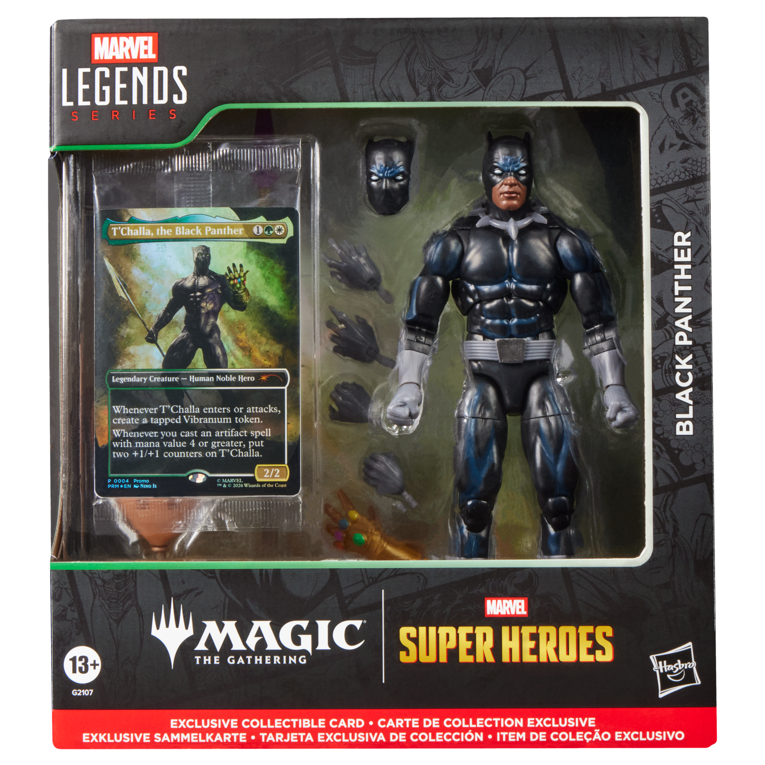 ***PRE ORDER*** Marvel Legends 6 ***PRE ORDER*** Marvel Legends 6" Marvel Super Heroes Magic: The Gathering -Black Panther Action Figure and Card
