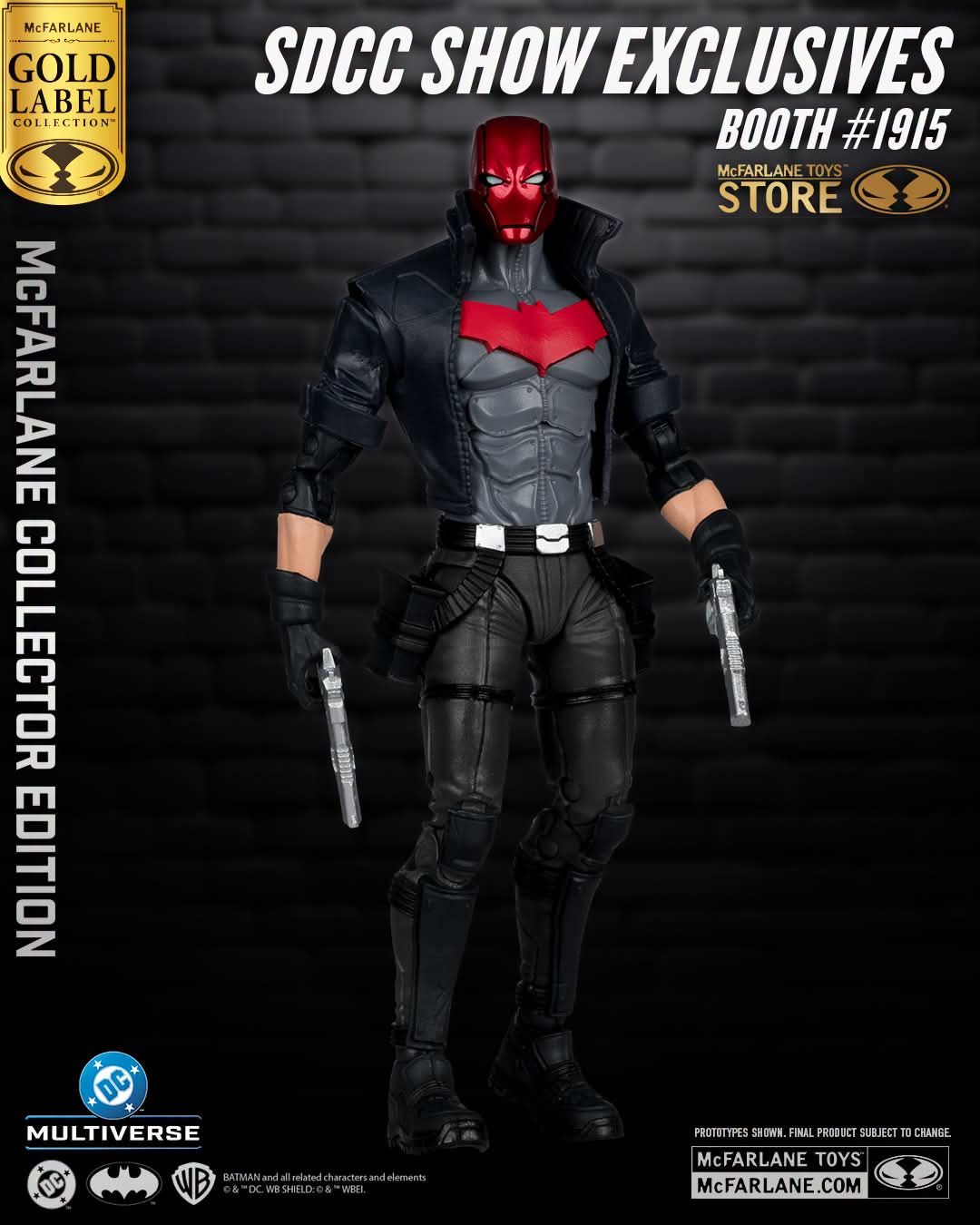 MCFARLANE TOYS DC MULTIVERSE Collector Edition GOLD LABEL SDCC Exclusive #65 RED HOOD (UNDER THE RED HOOD) Action Figure MCFARLANE TOYS DC MULTIVERSE Collector Edition GOLD LABEL SDCC Exclusive #65 RED HOOD (UNDER THE RED HOOD) Action Figure