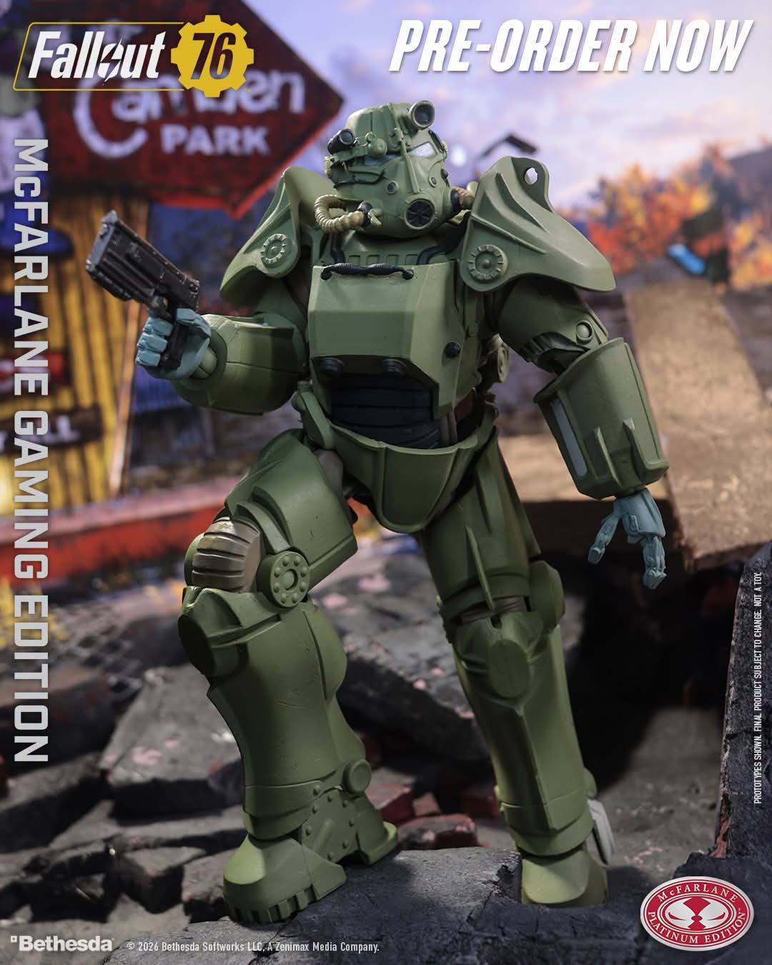 McFarlane Toys Fallout - 7 McFarlane Toys Fallout - 7" Deluxe (FALLOUT 76) T-45 MILITARY ARMOUR Action Figure