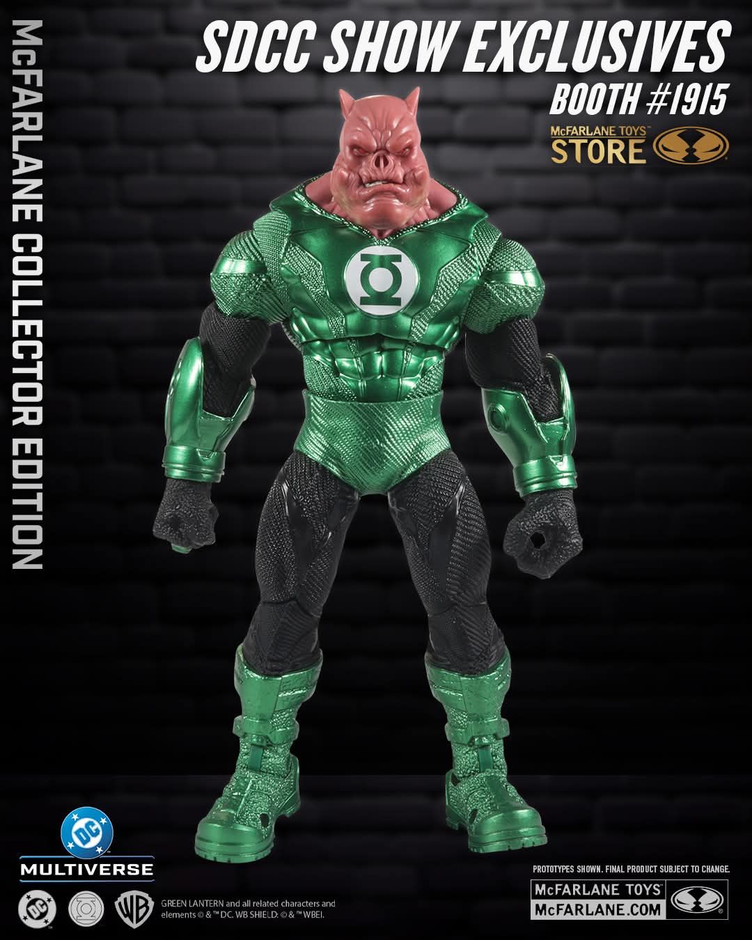 MCFARLANE TOYS DC MULTIVERSE Collector Edition GOLD LABEL SDCC Exclusive #64 KILOWOG (GREEN LANTERN) Action Figure MCFARLANE TOYS DC MULTIVERSE Collector Edition GOLD LABEL SDCC Exclusive #64 KILOWOG (GREEN LANTERN) Action Figure