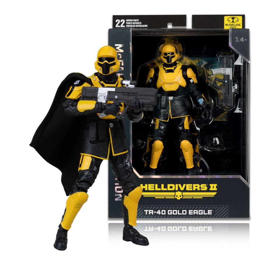 McFarlane Toys 7IN HELLDIVERS II Gaming Edition TR-40 GOLD EAGLE Action Figure McFarlane Toys 7IN HELLDIVERS II Gaming Edition TR-40 GOLD EAGLE Action Figure