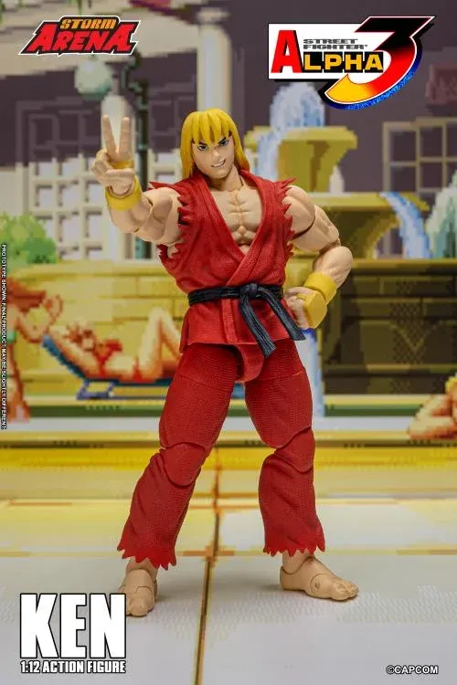 STORM COLLECTIBLES ARENA Street Fighter Alpha 3 Ken Masters 6 STORM COLLECTIBLES ARENA Street Fighter Alpha 3 Ken Masters 6" Scale Action Figure