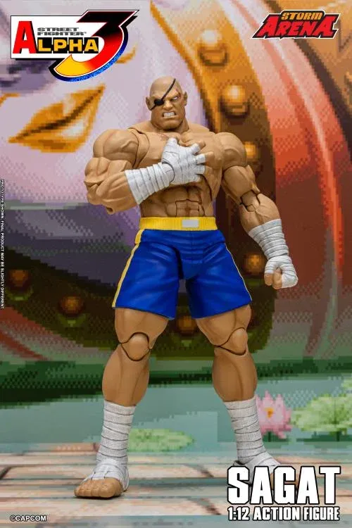 STORM COLLECTIBLES ARENA Street Fighter Alpha 3 Sagat 6 STORM COLLECTIBLES ARENA Street Fighter Alpha 3 Sagat 6" Scale Action Figure