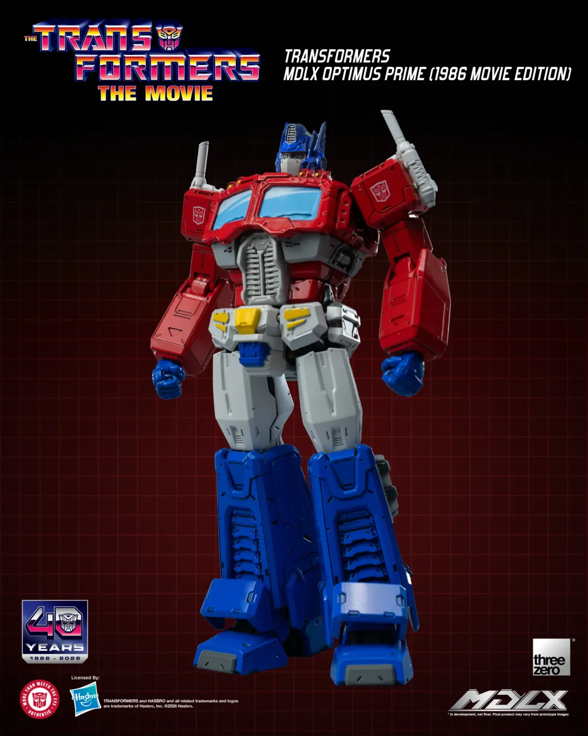 ***PRE ORDER*** Threezero MDLX The Transformers: The Movie 40th Anniversary - Optimus Prime (1986 Movie Edition) Action Figure