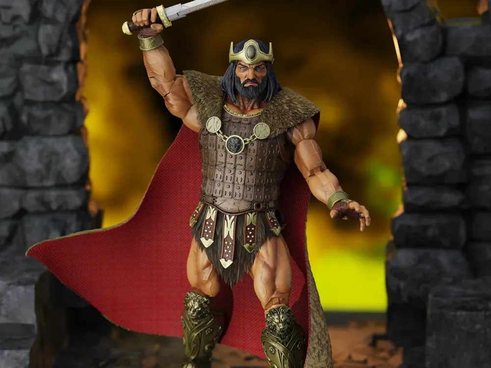 **PRE-ORDER** BOSS FIGHT STUDIO 1/12 Scale Conan the Barbarian Epic H.A.C.K.S. - King Conan: Ruler of Aquilonia Action Figure **PRE-ORDER** BOSS FIGHT STUDIO 1/12 Scale Conan the Barbarian Epic H.A.C.K.S. - King Conan: Ruler of Aquilonia Action Figure