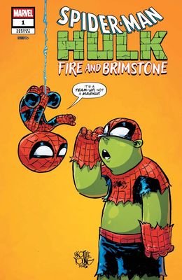 SPIDER-MAN/HULK FIRE AND BRIMSTONE #1 CVR C SKOTTIE YOUNG MARVEL COMICS (19th August 2026) SPIDER-MAN/HULK FIRE AND BRIMSTONE #1 CVR C SKOTTIE YOUNG MARVEL COMICS (19th August 2026)