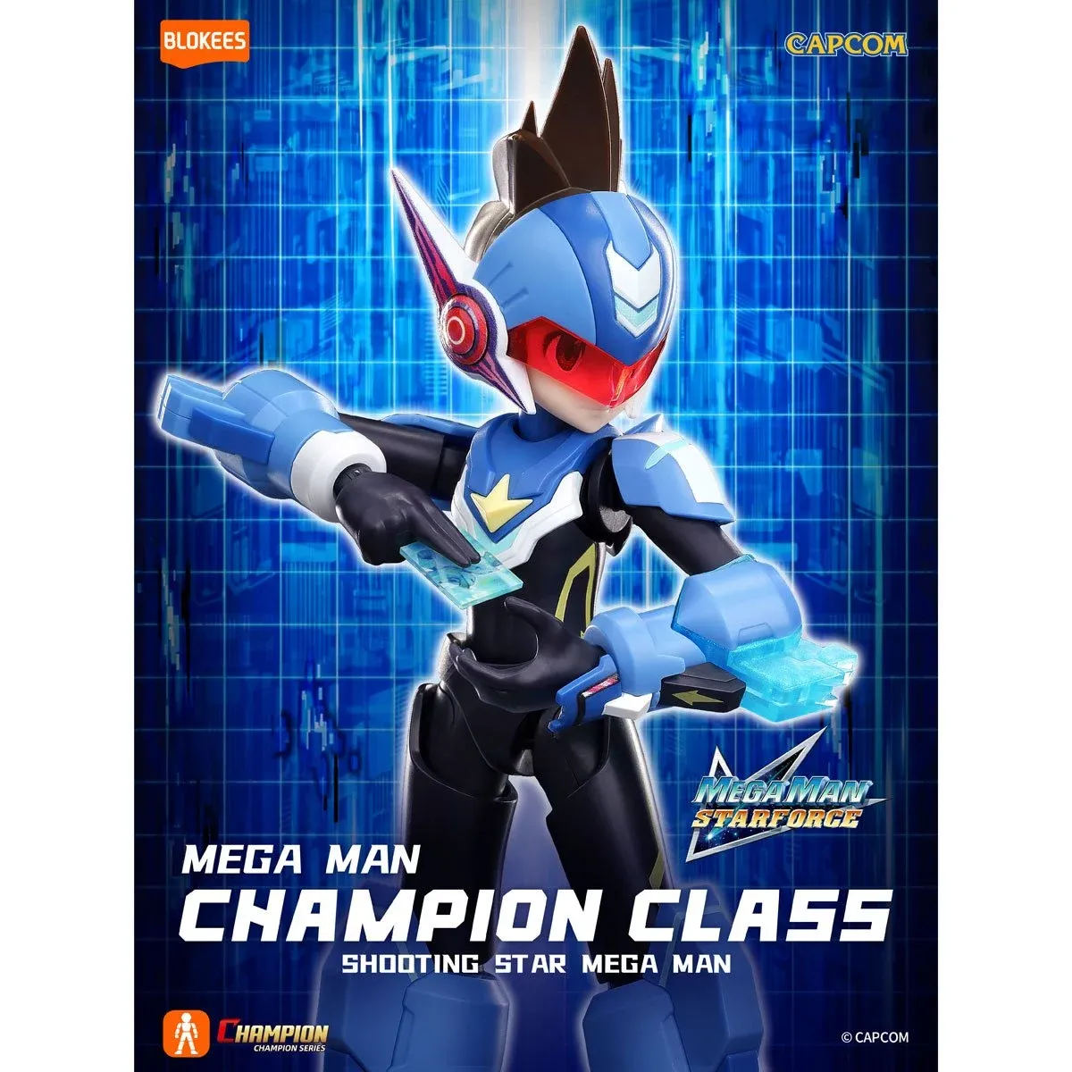 ** PRE-ORDER** Blokees Mega Man Shooting Star Mega Man Champion Class 01 Model Kit